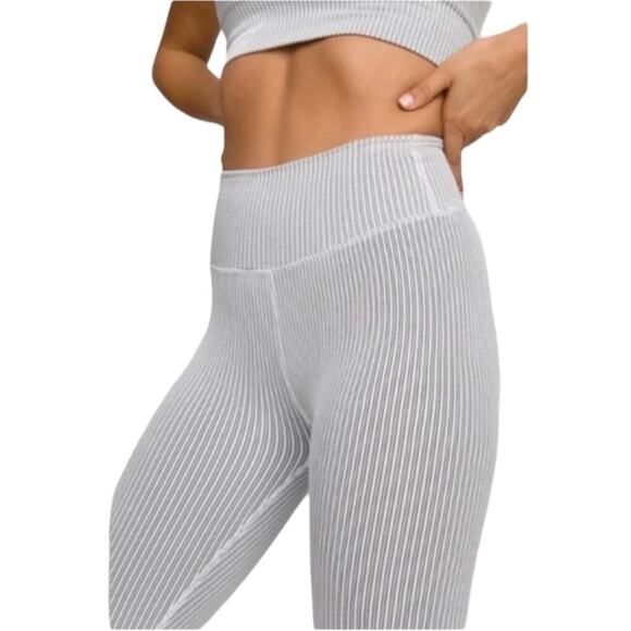 GOOD AMERICAN Seamless Wide Rib Leggings Women Sz 1/2 Athletic Outdoor Yoga NWT - Picture 2 of 11